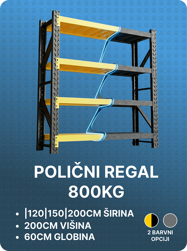 SHELVING_UNIT_800KG_slo Regal za shrambo - 800KG Nosilnost
